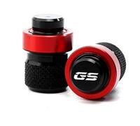 Bouchons de Valve Couvercle De Valve Pneu Roue, 2 Pièces, pour BMW R1250GS R1200GS LC ADV F850 GS F750GS F650GS F850GS G310GS, Capuchon Port d'air, Accessoires Moto(Rosso)