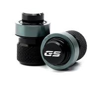 Bouchons de Valve Couvercle De Valve Pneu Roue, 2 Pièces, pour BMW R1250GS R1200GS LC ADV F850 GS F750GS F650GS F850GS G310GS, Capuchon Port d'air, Accessoires Moto(Grey)