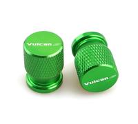 Bouchons de Valve de Moto pour Ka@&wasaki Vulcan S650 Vulcans 650 En650 Bouchons De Valve De Pneu De Roue Couvercle De Tige De Port d'air Bouchon Accessoires De Moto(Green)