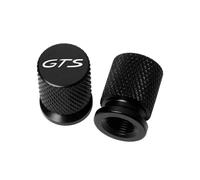 Bouchons de Valve de Moto pour Porsche GTS Cayenne Cayman Panamera Macan 911 718 928 901 930 Capuchons De Valve De Pneu De Roue De Voiture Couvre-Tige De Pneu Airdust Waterproof(Black)