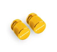 Bouchons de Valve de Moto pour Suzuki V-Strom V Strom 250 650 1050 DL650 DL100 Couvre-Tige en Alliage D'aluminium Airdust Pneu Valve Cap CNC Moto Accessoires(Gold)