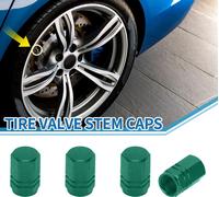 Bouchons De Valve De Pneu 10X16Mm Bouchon Valve Roue Voiture Alliage Aluminium Vert Pour Voiture Moto Camion Anti-Choc Couvercle De Valve De Tige De Valve De Pneu 4 Pièces