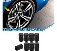 Bouchons De Valve De Pneu 11X16Mm Bouchon Valve Roue Voiture Alliage Aluminium Noir Pour Voiture Moto Camion Anti-Choc Couvercle De Valve De Tige De Valve De Pneu 8 Pièces