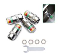 Bouchons de valve de pneu, 35 psi TPMS moniteur de pression des pneus, bouchon de valve de pneu indicateur de capteur de pneu (2,4 bar