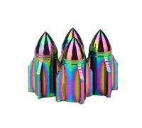 Bouchons De Valve De Pneu De Vélo De Voiture En Aluminium, 2 Pièces, Lumières Néons Couleur Conception De Balle Voiture Camion, Couvercle De Port D'air, Jante De Valve, Capuchon De Tige De Roue