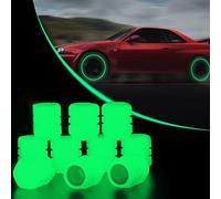 Bouchons de valve de pneu de voiture fluorescents, bouchon de valve de pneu lumineux, bouchons de valve de pneu universels pour voitures, camions, VUS, motos, vélos (lot de 10, vert)