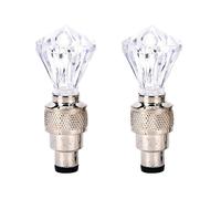 Bouchons De Valve De Pneu De Voiture, Moto, Vélo, 2 Pièces, Lumière Led Décorative
