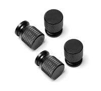 Bouchons de Valve de Pneu pour Lada Niva Vesta Samara Kalina Bouchons De Valve Pneu Roue Voiture Couvre-Tige(Black)