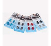 Bouchons de valve de voiture en alliage d'aluminium Bouchons de valve de voiture, obus de valve, pneus, valves de personnalité, 4 packsOpération facile