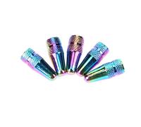 Bouchons De Valve Haute Pression En Aluminium, Couleur Arc-En-Ciel, 5 Pièces, Pour Valves Presta, Jante De Roue De Vtt, Tige De Pneu, Accessoires De Vélo
