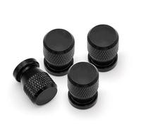 Bouchons de Valve métalliques pour BYD Leopard 5 8 BAO Titanium 3 Bouchons De Valve Pneu Roue Voiture Couvre-Tige(A Black)