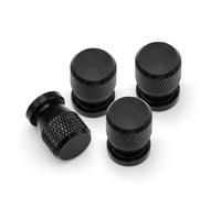 Bouchons de Valve métalliques pour BYD Leopard 5 8 BAO Titanium 3 Bouchons De Valve Pneu Roue Voiture Couvre-Tige(A Black)