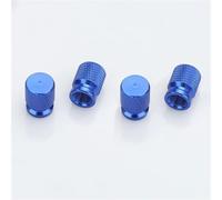 Bouchons de Valve métalliques pour Les Tiges De Valve Pneu Voiture Capuchons Roue Couvercles Tige Poussière d'air Auto(4Pcs Blue)
