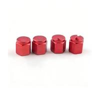 Bouchons de Valve métalliques pour Touring Road King pour Street Glide Couvercle De Valve Pneu Voiture Capuchons Roue(4pc-Red)