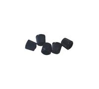 Bouchons de valves en plastique noir - par 5