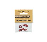 Bouchons de valves tubeless peaty s v2 holeshot fast flow rouge