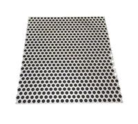 Bouchons de vidange carrés en acier inoxydable 304 avec trou de 5 mm - Protection en maille pour extérieur et intérieur - 20 x 20 cm