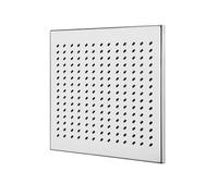 Bouchons de vidange carrés en acier inoxydable, grille de drainage rectangulaire, couvercle de vidange de douche de salle de bain (25 x 25 x 1,5 cm)