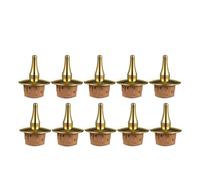 Bouchons de vin 10 pièces, bouchon bouteille d'essence amère, goutteur liqueur Dasher hauts outils Bar for garder le Champagne frais(Gold)