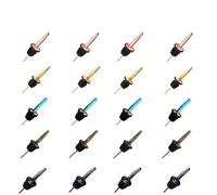 Bouchons de vin 20 pièces bec verseur bouteille en acier inoxydable argent cuivre or for conserver le Champagne frais(Gold)