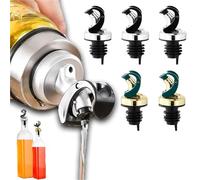 Bouchons de vin 30 pièces bouchon bouteille d'huile joint buse distributeur pulvérisateur détection gravité verseur Sauce outil cuisine(Silver)