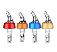 Bouchons de vin 8 pièces, bec verseur bouteille à mesure automatique avec bouchons anti-poussière for conserver le et Champagne frais(Mixed,20ml)