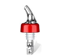 Bouchons de vin 8 pièces, bec verseur bouteille à mesure automatique avec bouchons anti-poussière for conserver le et Champagne frais(Red,30ml)