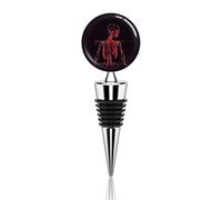 Bouchons de vin décoratifs anti-fuite avec lignes de squelette humain, réutilisables et élégants, pour cadeaux, bar, fête, mariage