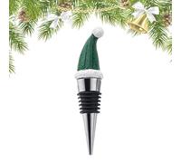 Bouchons de vin en forme de chapeau de Père Noël pour bouteilles de vin, bouchon de bouteille de de Noël - Bouchons de réutilisables pour boissons | Bouteilles de liqueur d'huile d'olive, bouc