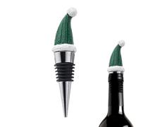 Bouchons de vin en forme de chapeau de Père Noël pour bouteilles de vin, bouchon de bouteille de de Noël | Bouchon supérieur de bouteille de - festif pour les amateurs de whisky, spiritueux al