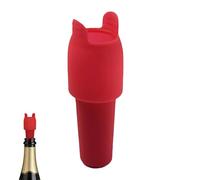 Bouchons de vin en silicone, couvercle hermétique résistant à la chaleur | Bouchon à vin - pour cuisine, bar, champagne, Noël, chaussettes de Noël, pour homme et femme, bière, soda