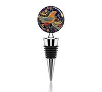 Bouchons de vin humoristiques, accessoires cadeaux pour femmes et hommes, style ethnique, oiseaux, en alliage de zinc, réutilisables, parfaits pour les bars, les fêtes et les mariages. Idéaux pour l