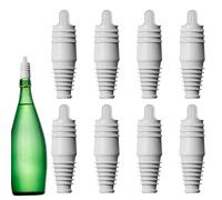 Bouchons De Vin Pour Bouteilles - 8 Pièces Réutilisables Et Souples,Fermoir De Bouteille,Pour Bière Maison Bar Fête Restaurant Cuisine