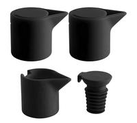 Bouchons de Vin pour Bouteilles - Bouchon Étanche pour Champagne | 3 Pièces en Silicone pour Conservation du Vin Maison Pique-nique Restaurant
