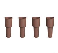 Bouchons de vin réutilisables en silicone pour boissons à vin et pour conserver les caractéristiques d'origine et éviter la dégradation (marron)