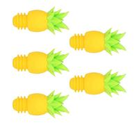 Bouchons de vin uniques sur le thème de l ' ananas, paquet de 5, Construction en Silicone, excellent, joint de vin créatif