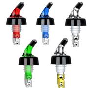 Bouchons de vin, verseur bouteille à mesure automatique, distributeur tir rapide, bec liqueur for outils cuisine Bar, 15 pièces(Yellow)