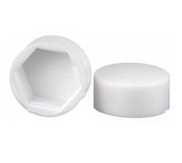 Bouchons de vis en Caoutchouc, obturateurs Trous, 20 Cache-écrous hexagonaux, Cache-vis à tête fraisée for boulons M4 M30, décoratifs Courte(White,M20*30 * 16mm)