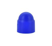 Bouchons d'écrou de boulon hexagonal en plastique PE M3-M24, couvercle de protection étanche à la poussière for roues de voiture, décoration extérieure(Blue,M10-17x20mm(10pcs))
