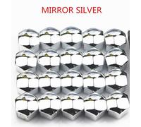 Bouchons D'écrou De Roue De Voiture Argentés,Couvercle De Vis De Moyeu,2,2 Pour Audi A4,Avant,A4,Cabriolet,A6l,A8l,Tt,Tts,Toutes Les Voitures,21m,19mm,17m - Type 19mm Mirror Silver
