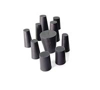 Bouchons d'étanchéité en caoutchouc, Bouchon anti-poussière, Bouchon de fermeture, Bouchons noirs Bouchons d'extrémité d'étanchéité Bouchon en caoutchouc de silicone conique 6X10X19mm 10pcs Taille uni