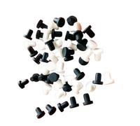 Bouchons d'étanchéité en caoutchouc, bouchons anti Bouchons d'étanchéité ronds en caoutchouc de silicone solide, alésage 2 à 14 mm, embouts obturateurs, bouchon type T(Noir,2.7mm(5pcs))
