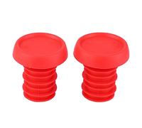 Bouchons d'extrémité de barre en caoutchouc pour vélo de montagne et Scooter, guidon léger et Durable de 22.2mm (Poignée ODI rouge)
