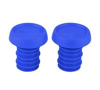 Bouchons d'extrémité de barre en caoutchouc pour vélo de montagne et Scooter, guidon léger et Durable de 22.2mm (Poignée ODI bleue)