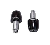 Bouchons d'extrémité de Guidon de Moto Embouts de Barre Anti-vibration Jeu de Curseurs Accessoires pour guidon 22mm 7/8" (Noir)