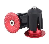 Bouchons d'extrémité de guidon de vélo en alliage d'aluminium haute résistance, usinage de précision CNC pour accessoires de vélo de route et de montagne, ensemble de 2 pièces (Rouge)
