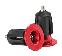 Bouchons d'extrémité de guidon de vélo ergonomiques antidérapants de qualité supérieure - Argenté/noir