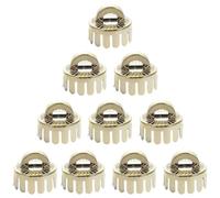 Bouchons D'extrémité De Pendentif De Boule, 10 Pièces, Capuchons De Boule Décoratifs en Plastique, Pièces De Boule De Noël À Faire Soi-même