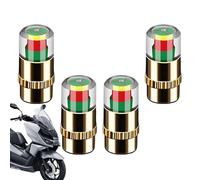 Bouchons D'indicateur De Pression De Tige De Roue - Couvercles De Valve De De L'air des Pneus, Accessoires De Jauge À Affichage Couleur, Protection Anti-poussière | Outils Compacts De sur