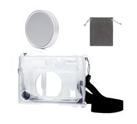 Bouchons d'objectif de voyage en aluminium de 55 mm pour appareil photo EVO avec étui, faciles à installer et à enlever pour la photographie